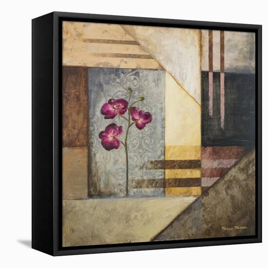 Orchids and Shapes II-Michael Marcon-Framed Stretched Canvas