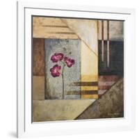 Orchids and Shapes II-Michael Marcon-Framed Art Print