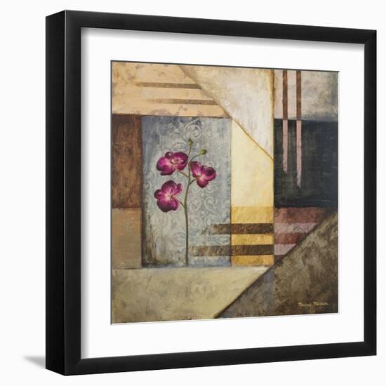 Orchids and Shapes II-Michael Marcon-Framed Art Print