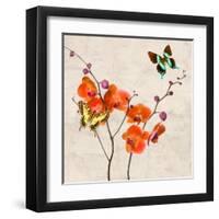 Orchids & Butterflies I-Teo Rizzardi-Framed Art Print