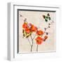 Orchids & Butterflies I-Teo Rizzardi-Framed Art Print