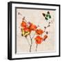 Orchids & Butterflies I-Teo Rizzardi-Framed Art Print