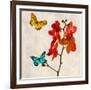 Orchids & Butterflies II-Teo Rizzardi-Framed Art Print