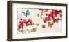 Orchids & Butterflies-Teo Rizzardi-Framed Art Print