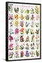 Orchids Collage-null-Framed Poster