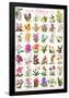 Orchids Collage-null-Framed Poster