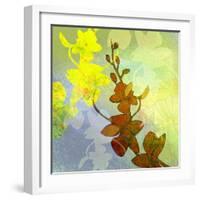 Orchids Inspired-Jan Weiss-Framed Art Print