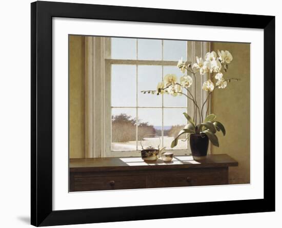 Orchids with Teapots-Zhen-Huan Lu-Framed Art Print