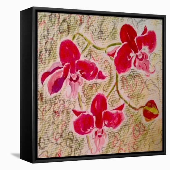 Orchids-Mary Smith-Framed Stretched Canvas