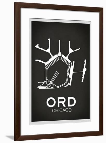 ORD Chicago Airport-null-Framed Standard Poster