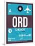 ORD Chicago Luggage Tag 1-NaxArt-Framed Art Print