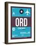 ORD Chicago Luggage Tag 1-NaxArt-Framed Art Print