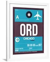 ORD Chicago Luggage Tag 1-NaxArt-Framed Art Print