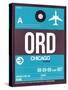 ORD Chicago Luggage Tag 1-NaxArt-Stretched Canvas