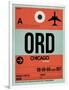 ORD Chicago Luggage Tag 2-NaxArt-Framed Art Print