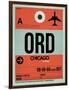 ORD Chicago Luggage Tag 2-NaxArt-Framed Art Print