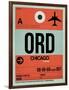 ORD Chicago Luggage Tag 2-NaxArt-Framed Art Print