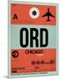 ORD Chicago Luggage Tag 2-NaxArt-Mounted Art Print