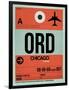 ORD Chicago Luggage Tag 2-NaxArt-Framed Art Print