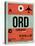 ORD Chicago Luggage Tag 2-NaxArt-Stretched Canvas