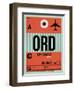 ORD Chicago Luggage Tag 2-NaxArt-Framed Art Print