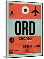 ORD Chicago Luggage Tag 2-NaxArt-Mounted Art Print