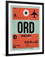 ORD Chicago Luggage Tag 2-NaxArt-Framed Art Print