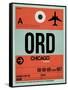 ORD Chicago Luggage Tag 2-NaxArt-Framed Stretched Canvas