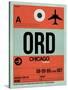 ORD Chicago Luggage Tag 2-NaxArt-Stretched Canvas