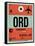 ORD Chicago Luggage Tag 2-NaxArt-Framed Stretched Canvas