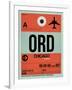 ORD Chicago Luggage Tag 2-NaxArt-Framed Art Print