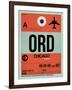 ORD Chicago Luggage Tag 2-NaxArt-Framed Art Print