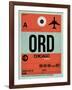 ORD Chicago Luggage Tag 2-NaxArt-Framed Art Print