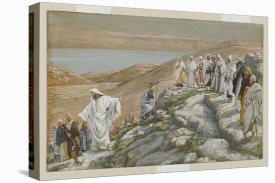 Ordaining of the Twelve Apostles, Illustration from 'The Life of Our Lord Jesus Christ'-James Tissot-Stretched Canvas