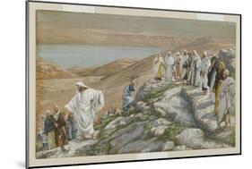 Ordaining of the Twelve Apostles, Illustration from 'The Life of Our Lord Jesus Christ'-James Tissot-Mounted Giclee Print