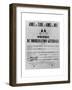 Order of General Mobilisation, 1914-French School-Framed Giclee Print