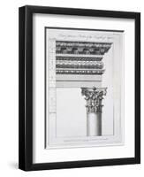 Order of the Portico to the Vestibulum in the Peristylium-Robert Adam-Framed Premium Giclee Print