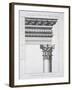 Order of the Portico to the Vestibulum in the Peristylium-Robert Adam-Framed Giclee Print