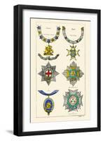 Orders of the Bath and Garter-Hugh Clark-Framed Art Print