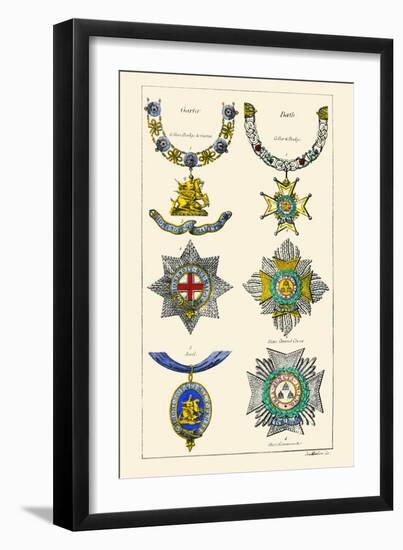 Orders of the Bath and Garter-Hugh Clark-Framed Art Print