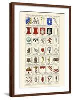 Ordinaries, Charges and their Names-Hugh Clark-Framed Art Print