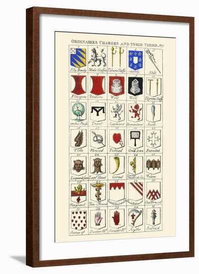 Ordinaries, Charges and their Names-Hugh Clark-Framed Art Print