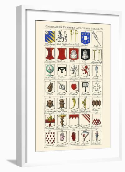 Ordinaries, Charges and their Names-Hugh Clark-Framed Art Print