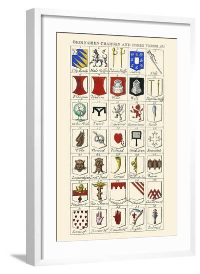 Ordinaries, Charges and their Names-Hugh Clark-Framed Art Print