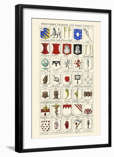 Ordinaries, Charges and their Names-Hugh Clark-Framed Art Print