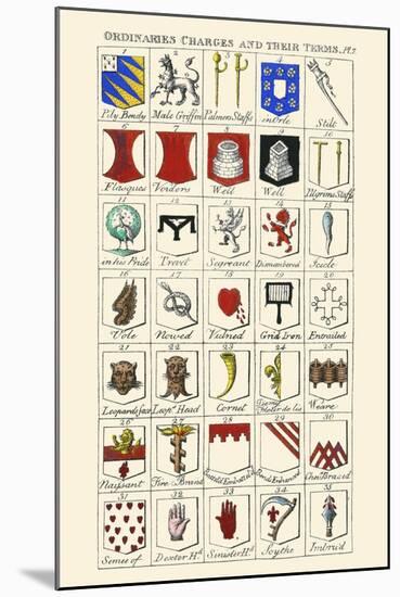 Ordinaries, Charges and their Names-Hugh Clark-Mounted Art Print