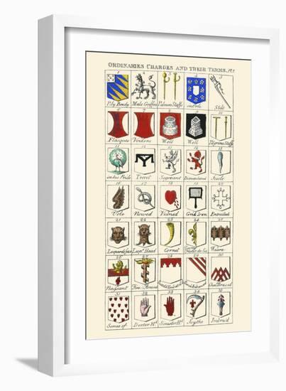 Ordinaries, Charges and their Names-Hugh Clark-Framed Art Print