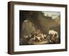 Ordinary People Having Lunch in Front of the Grotto-Pietro Fragiacomo-Framed Giclee Print