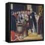 Ordination of St. Augustine-Ambrogio da Fossano-Framed Stretched Canvas