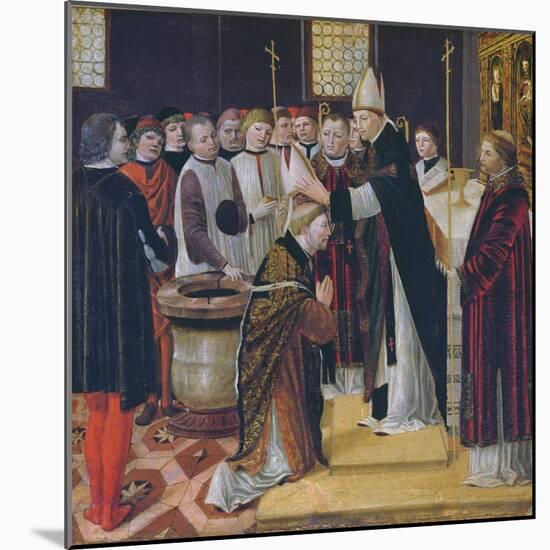 Ordination of St. Augustine-Ambrogio da Fossano-Mounted Giclee Print